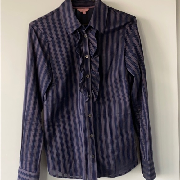 Ted Baker Candy stripe blouse - size 2 - Picture 2 of 4